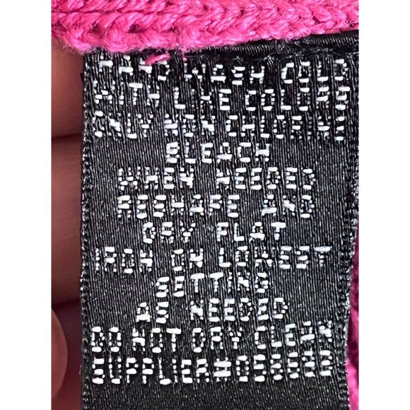 Cotton Beaded Sequin Cardigan XL Pink Boho Western Preppy Resort Classic Retro - Picture 12 of 12